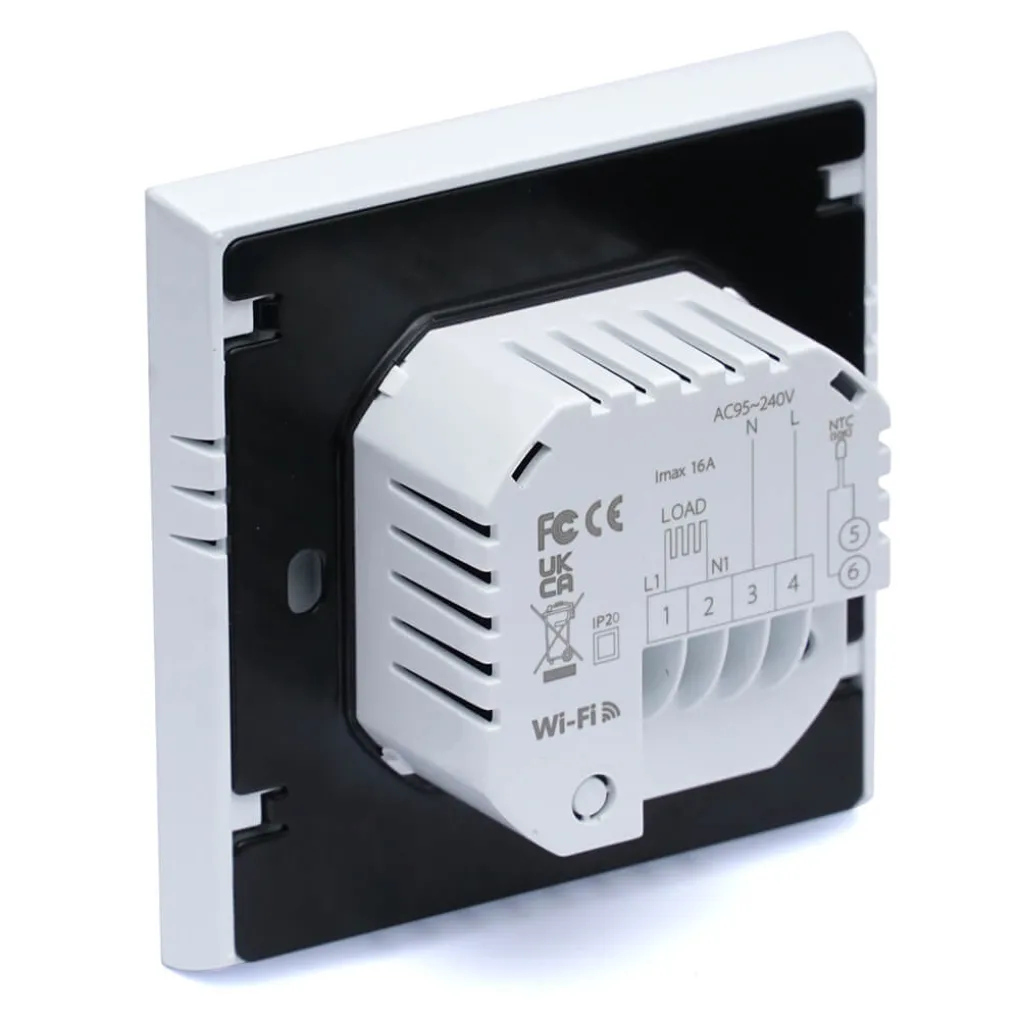 Терморегулятор Heat Plus BHT-6000-W WI-FI сенсорный 16А белый (BHT6000WWF)- Фото 3